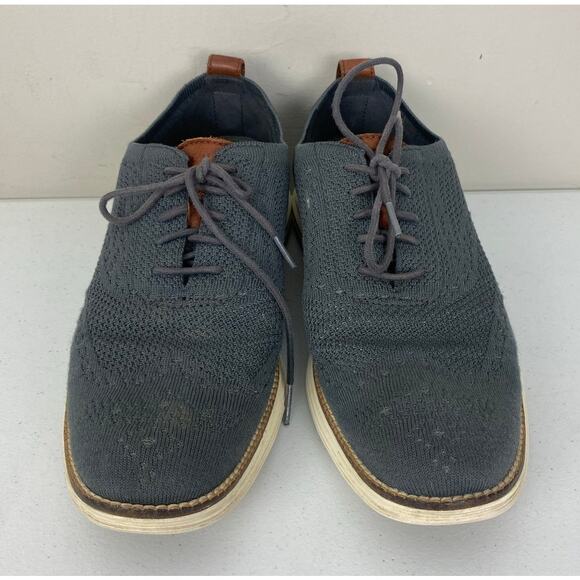 Men Cole Haan Original Grand Wingtip Oxford casual knit dress shoes, 9M main image 4